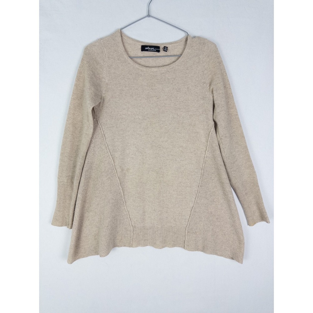 Saks Fifth Avenue Cashmere Sweater Womens XS Brown Pullover Knit‎ Solid